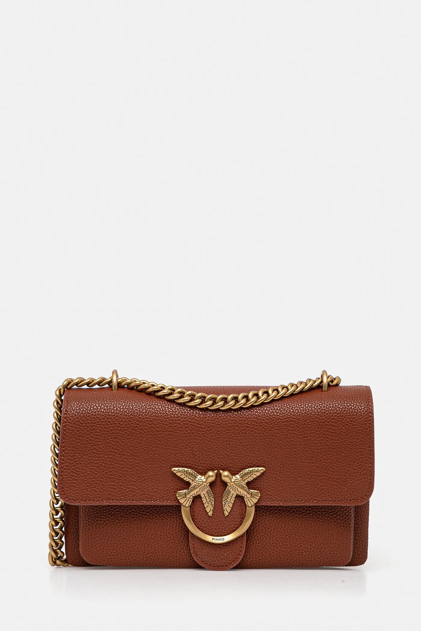 Pinko torebka zamszowa kolor brązowy 104524 A2CC | Answear.com