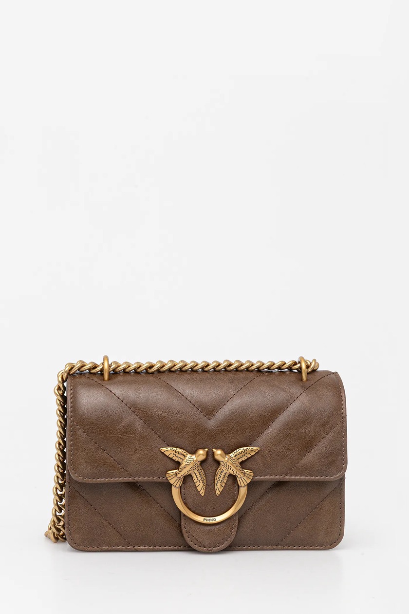 Pinko torebka zamszowa kolor brązowy 104297 A2JH | Answear.com