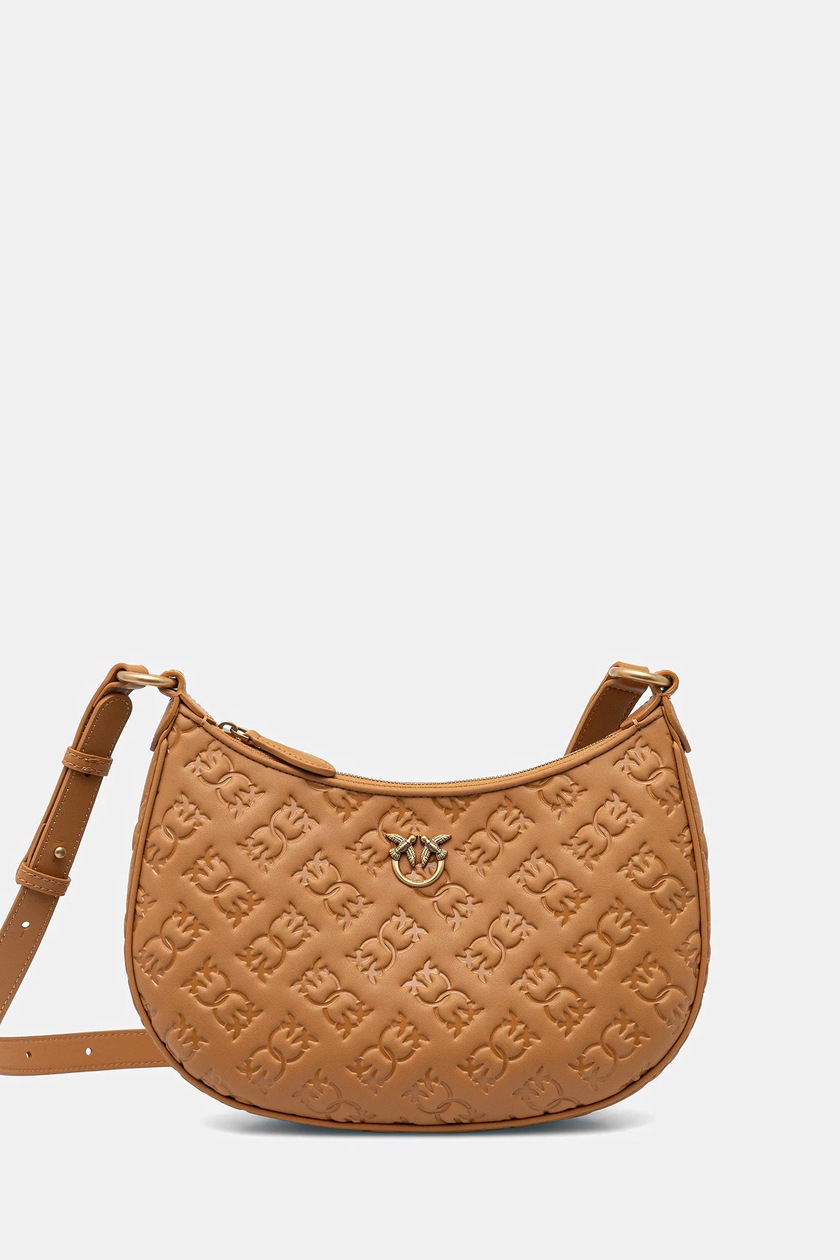 ころん Pinko torebka zamszowa kolor brązowy 104507 A29N | Answear.com