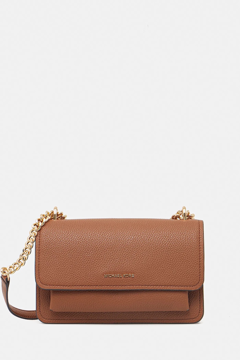 Borsa donna anni '50 in pelle marrone con manici corti Borsa donna anni '50 in pelle marrone con manici corti