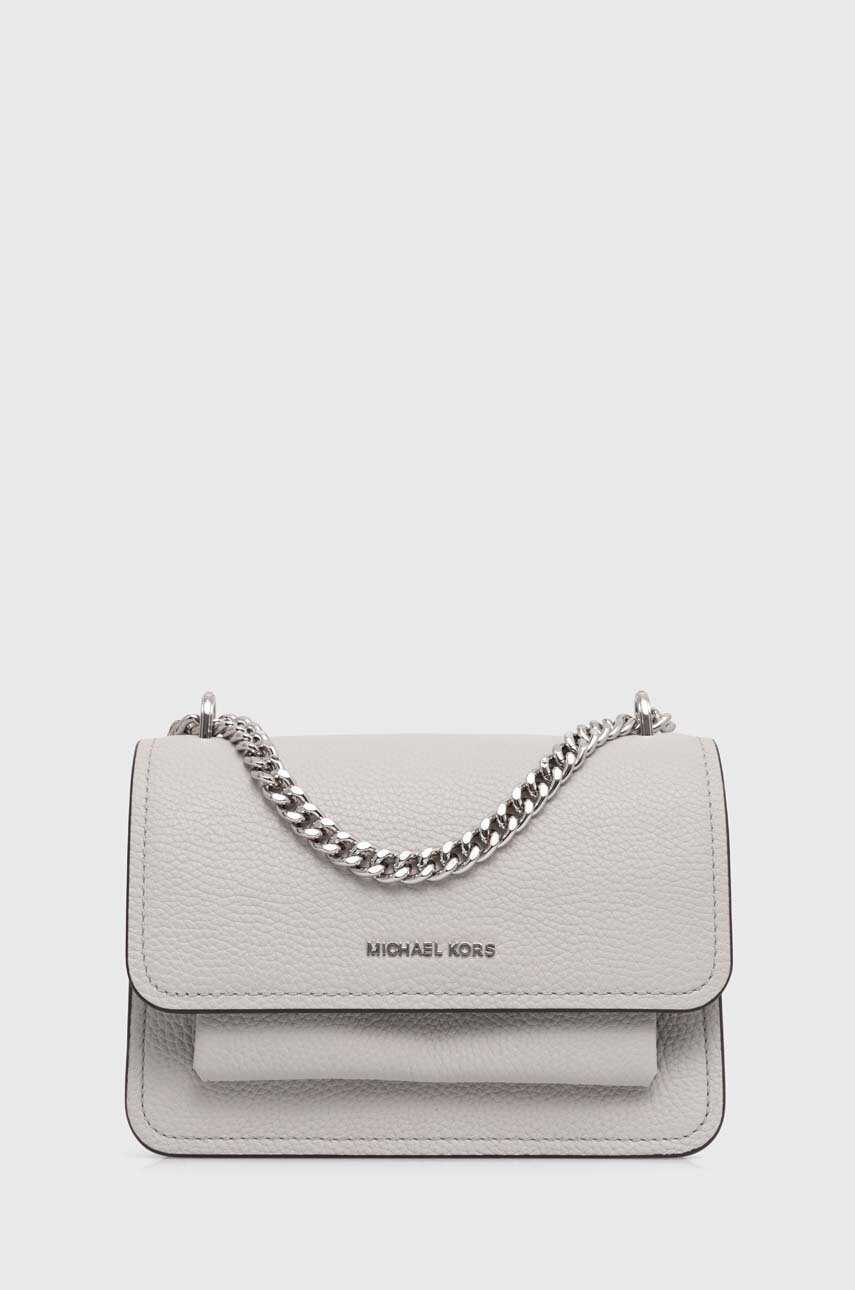 MICHAEL Michael Kors poseta de piele culoarea gri 32T4SC7C1T ANSWEAR.ro