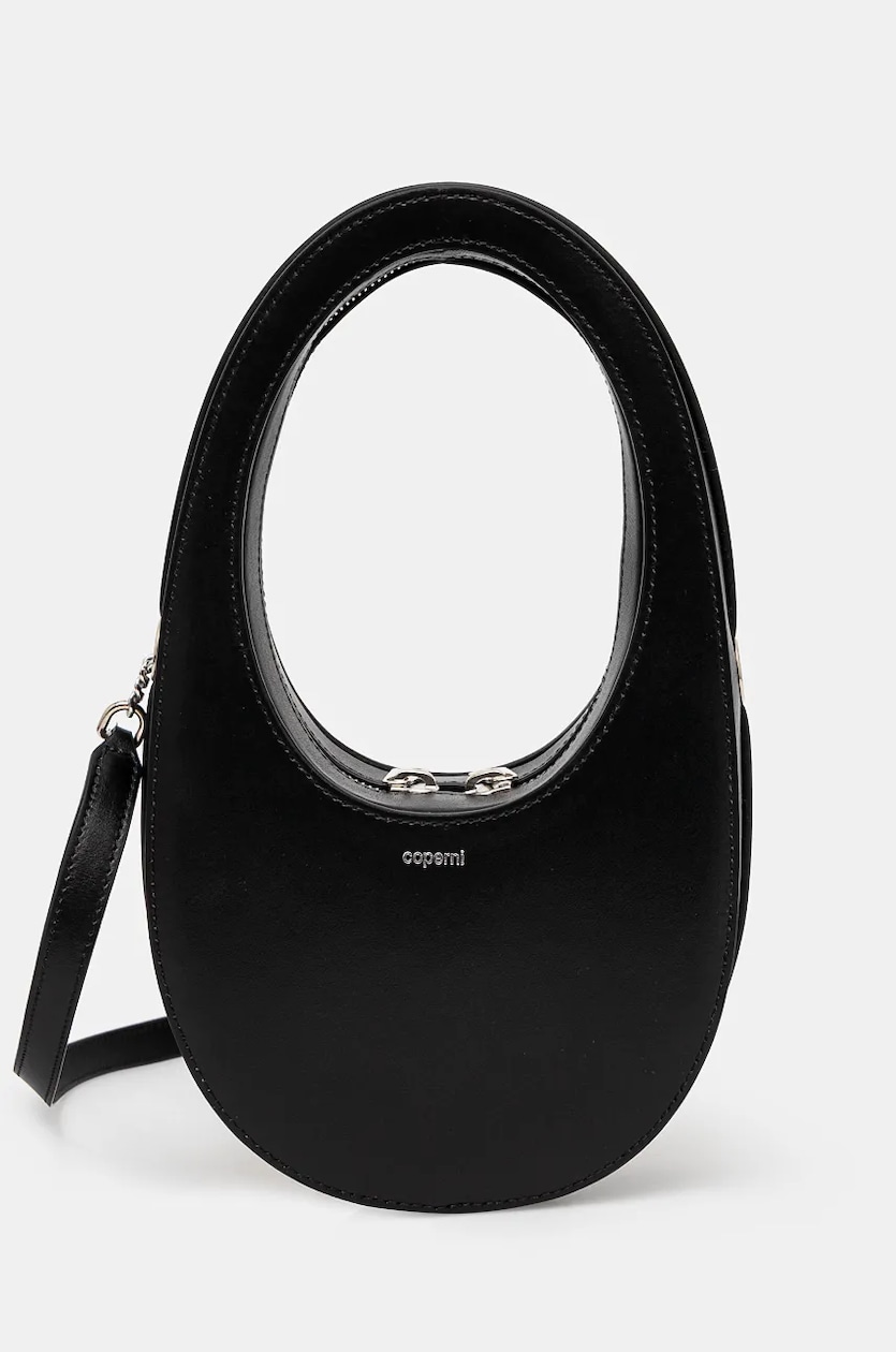トートバッグ COPERNI Women Shoulder Bags COPBA38BIS405 BLACK Black Coperni leather handbag Crossbody Mini Swipe Bag PRM EU