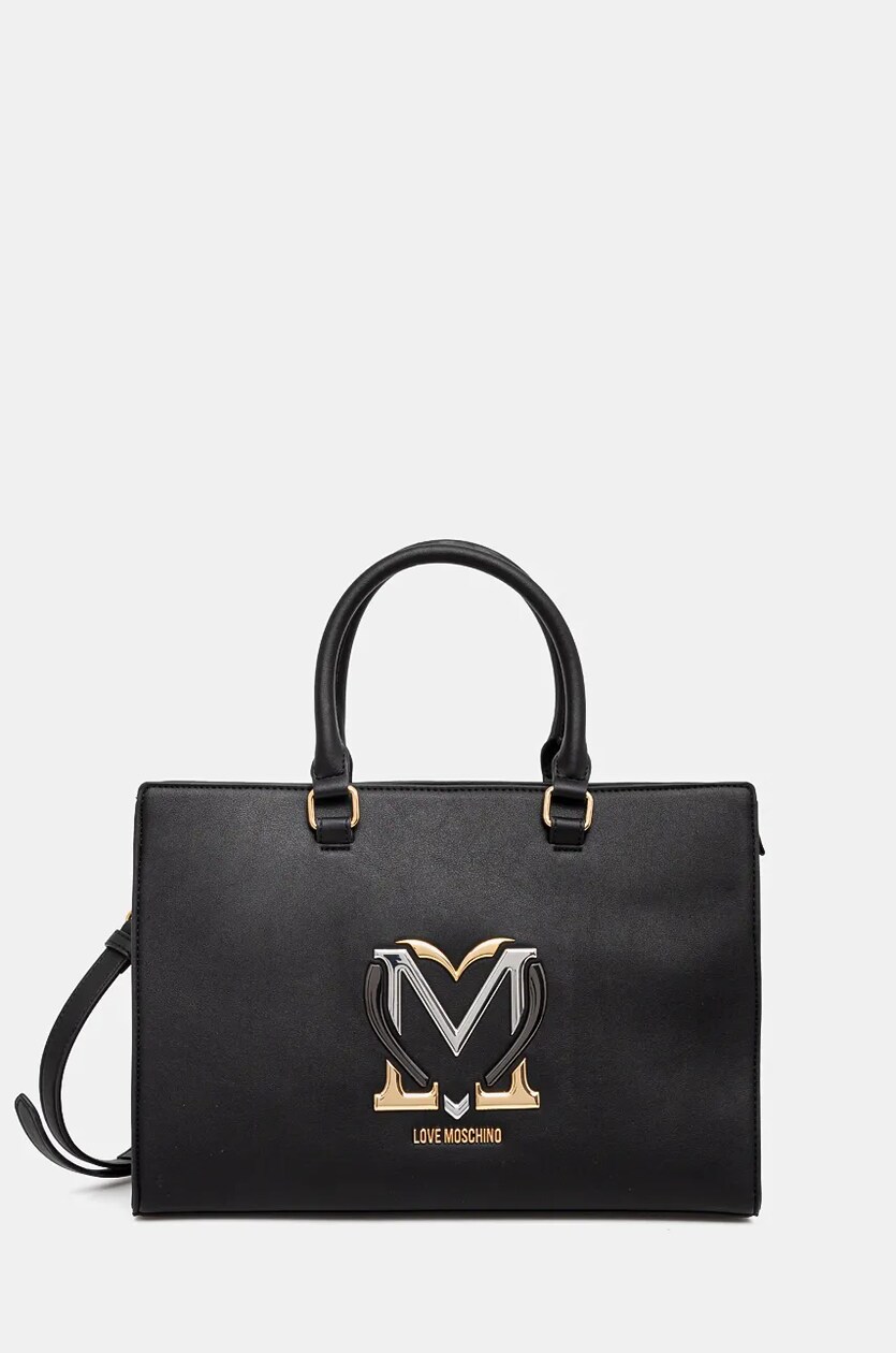 Love moschino black purse sale
