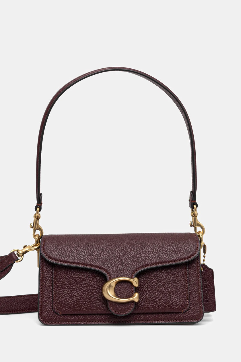 ミュージシャン 373 ENAMEL LIVE BAG (BURGUNDY) Small burgundy-colored leather Bowling bag TOUS Buckles | TOUS