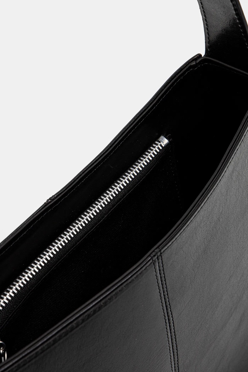 Our Legacy leather handbag Flat black color A4248FT at PRM US