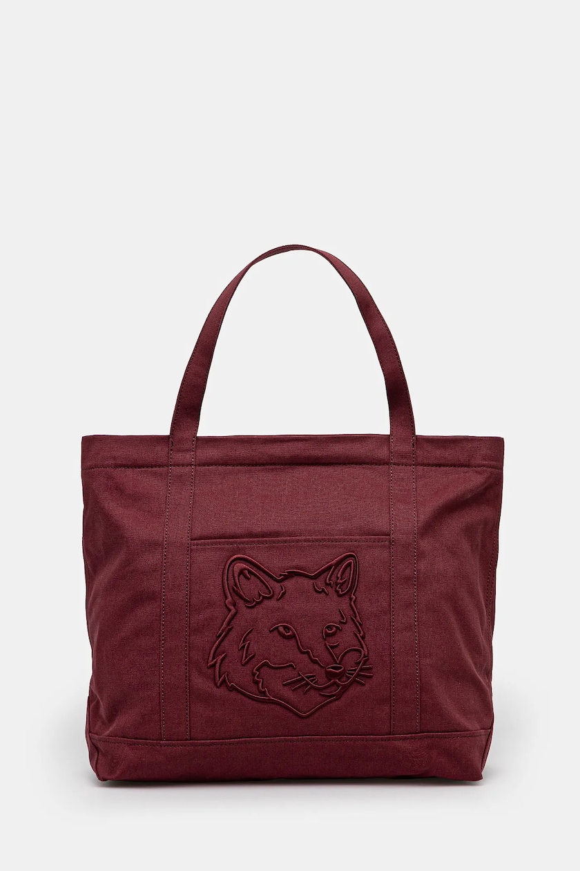 Maison Kitsune cotton bag Fox Head PRM EU