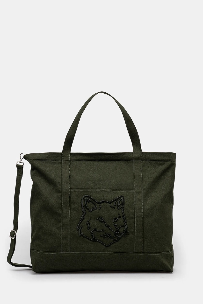 Maison Kitsuné cotton bag Fox Head Xl Tote PRM EU
