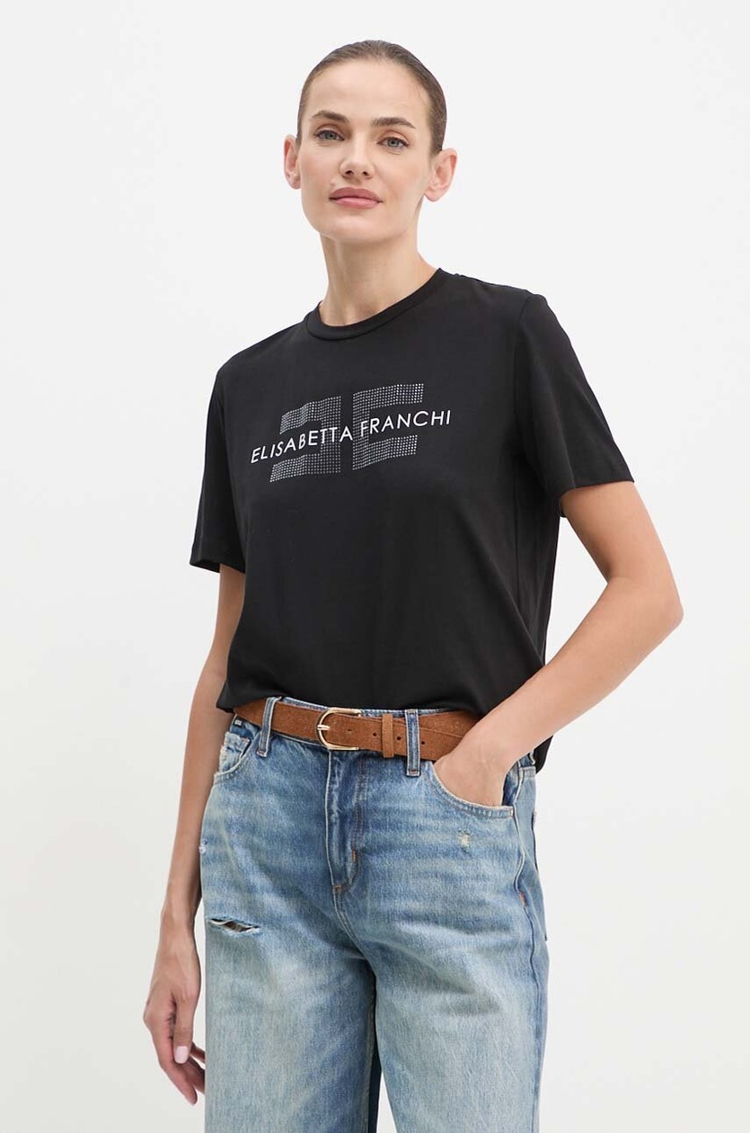 【★完売必至★】ELISABETTA FRANCHI ☆ Tシャツ Elisabetta Franchi t-shirt in cotone | ANSWEAR.it