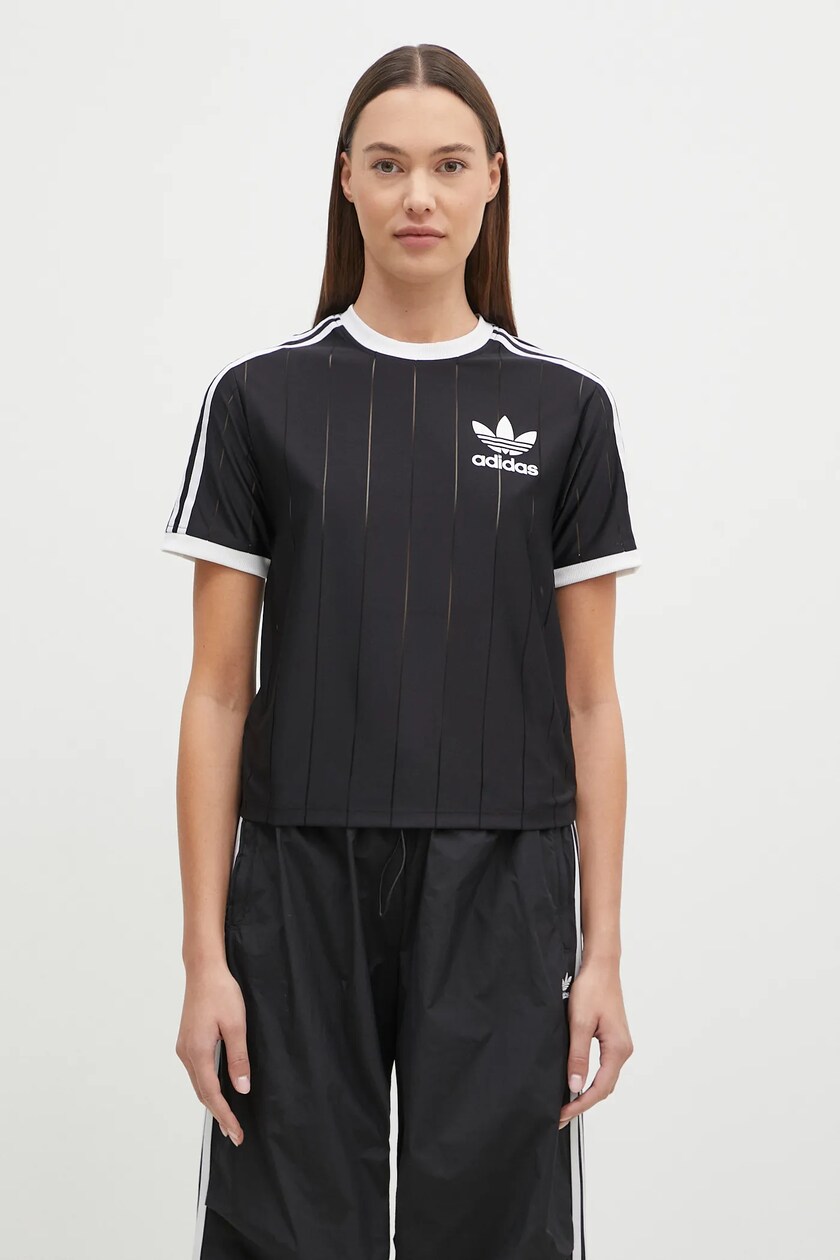 adidas Originals t shirt women s black color IX5505 at PRM US