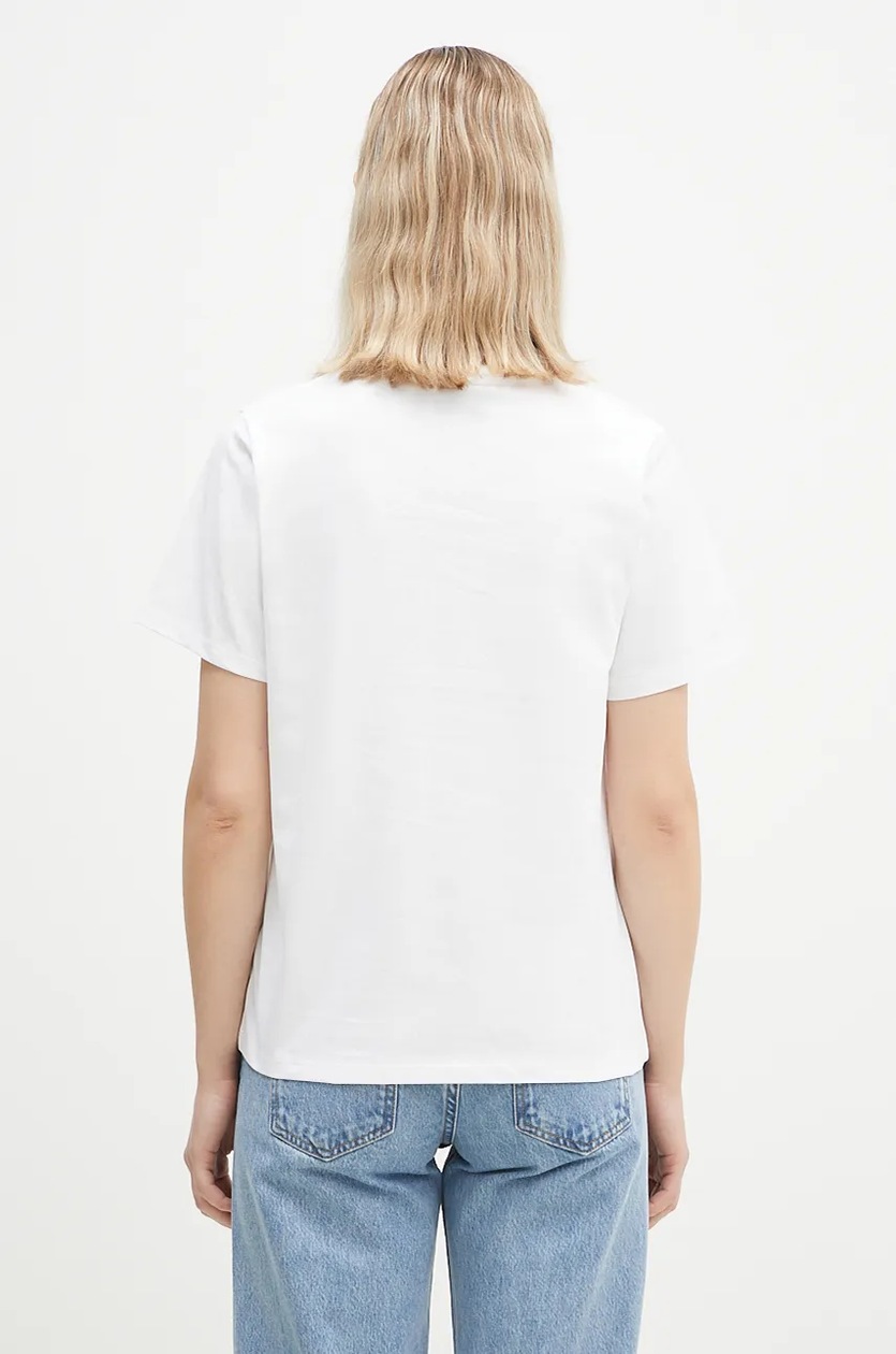 その他 Boxy T-Shirt - Coperni - Cotton - White white-ruffle-logo-boxy-t-shirt.jpg