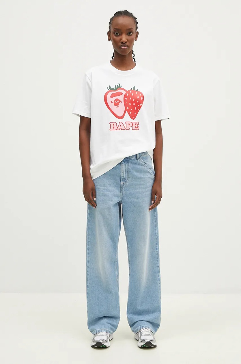 ★MARS EN AVRIL★ ESSENTIAL EMBO TSHIRT_STRAWBERRY MILK AW24-TSD1GU-00X_F5.webp?v=