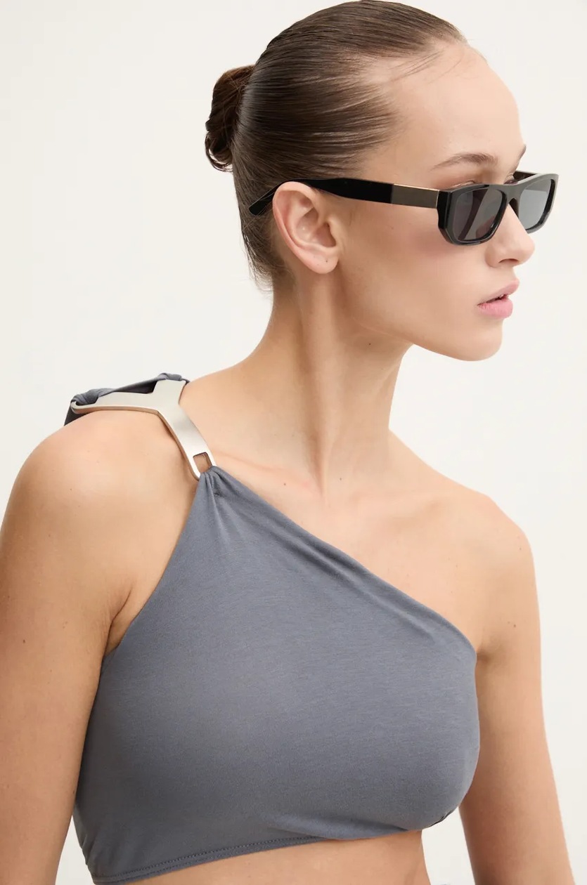 Rick Owens Lilies top women's gray color LI02D5192RV at PRM US
