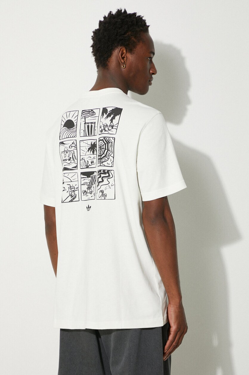 adidas Originals cotton t-shirt 80s Graphic Beach Day PRM EU