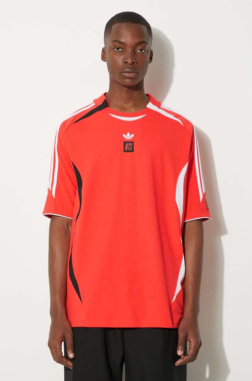 adidas Originals t shirt adidas x NTS Radio Jersey 2 men s red color JI5150 at PRM US