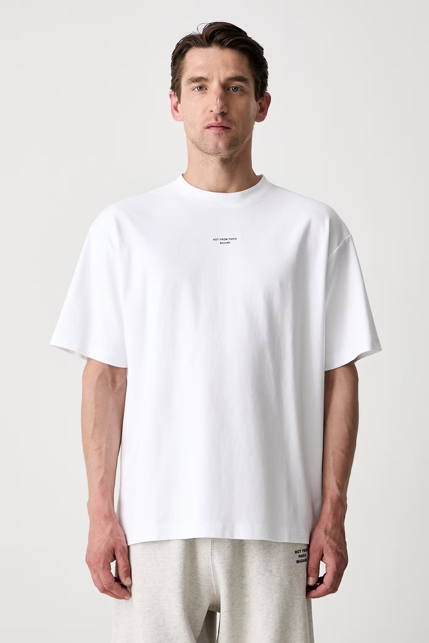 NEIGHBORHOOD cotton t-shirt NH . Tee men's white color with a