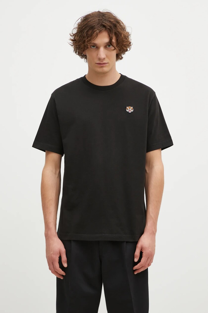 Kenzo cotton t shirt Gots Boke Classic men s black color FE65TS4744SG.99J at PRM US
