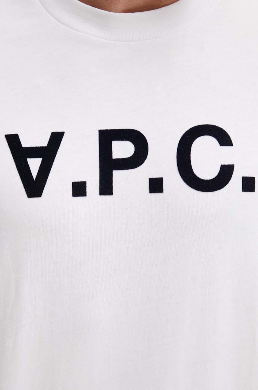 A.P.C. t-shirt bawełniany t-shirt standard grand vpc GOTS z