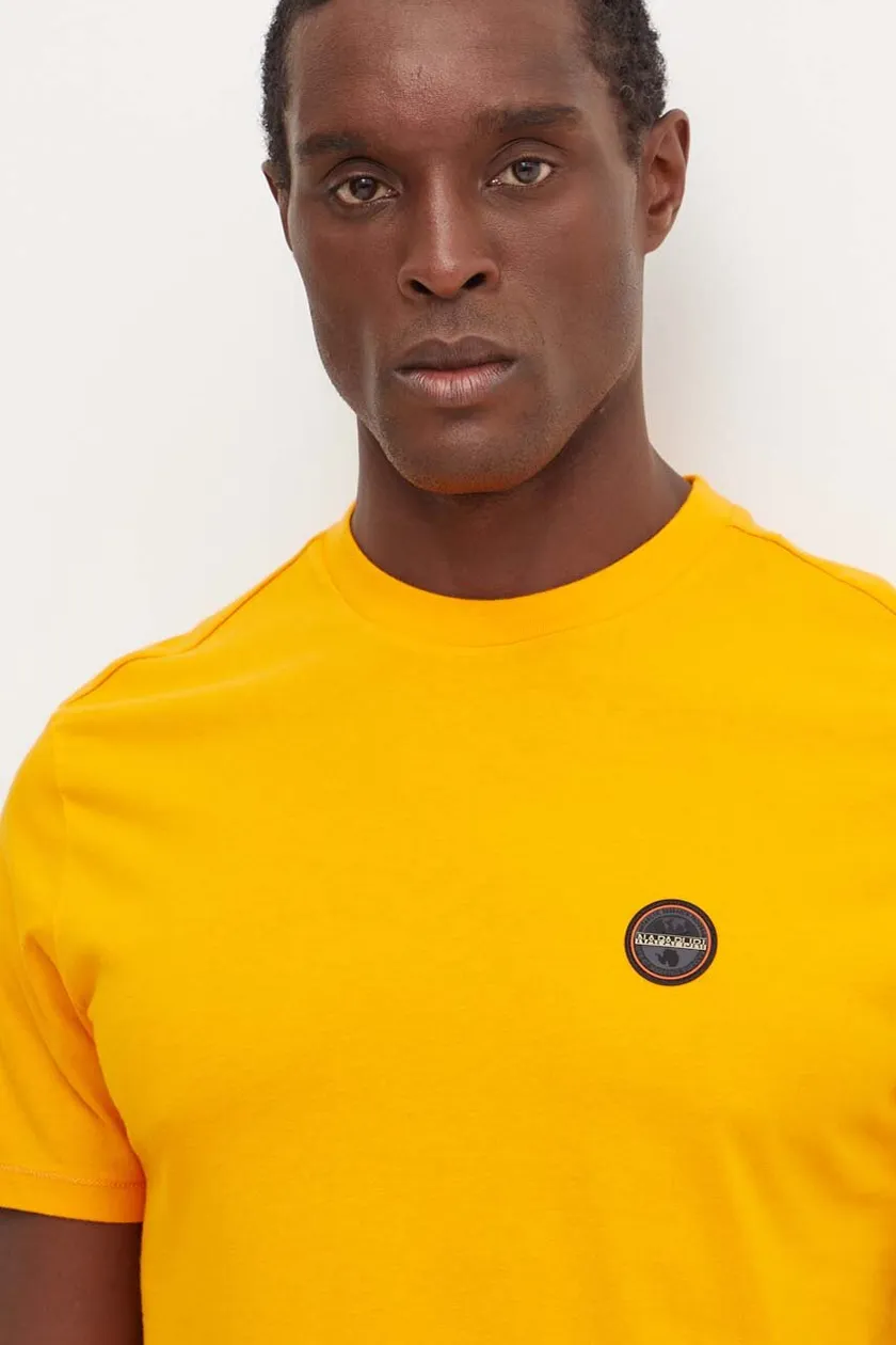 Mens orange adidas t shirt online