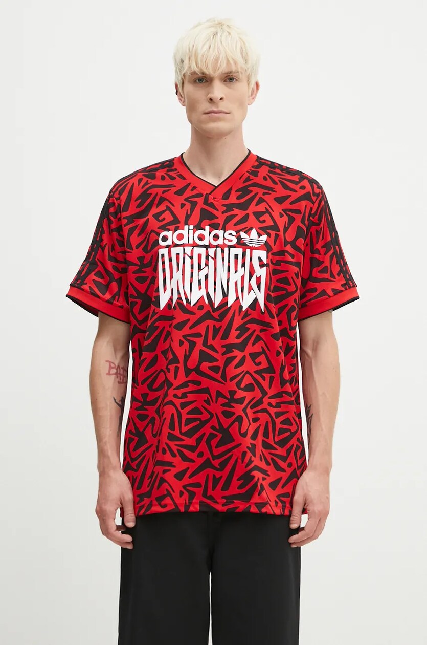 adidas Originals t shirt AOP Jersey men s red color IZ4833