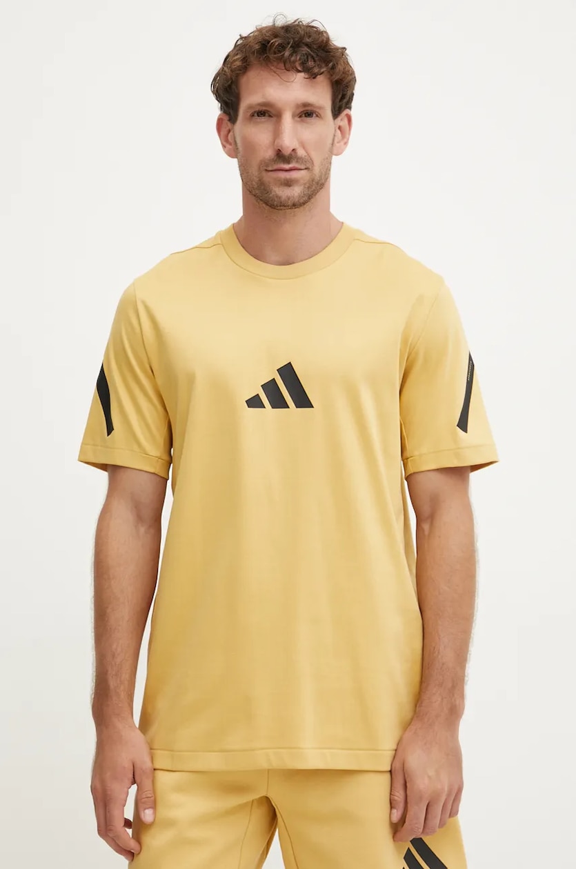 Adidas maglietta uomo giallo on sale