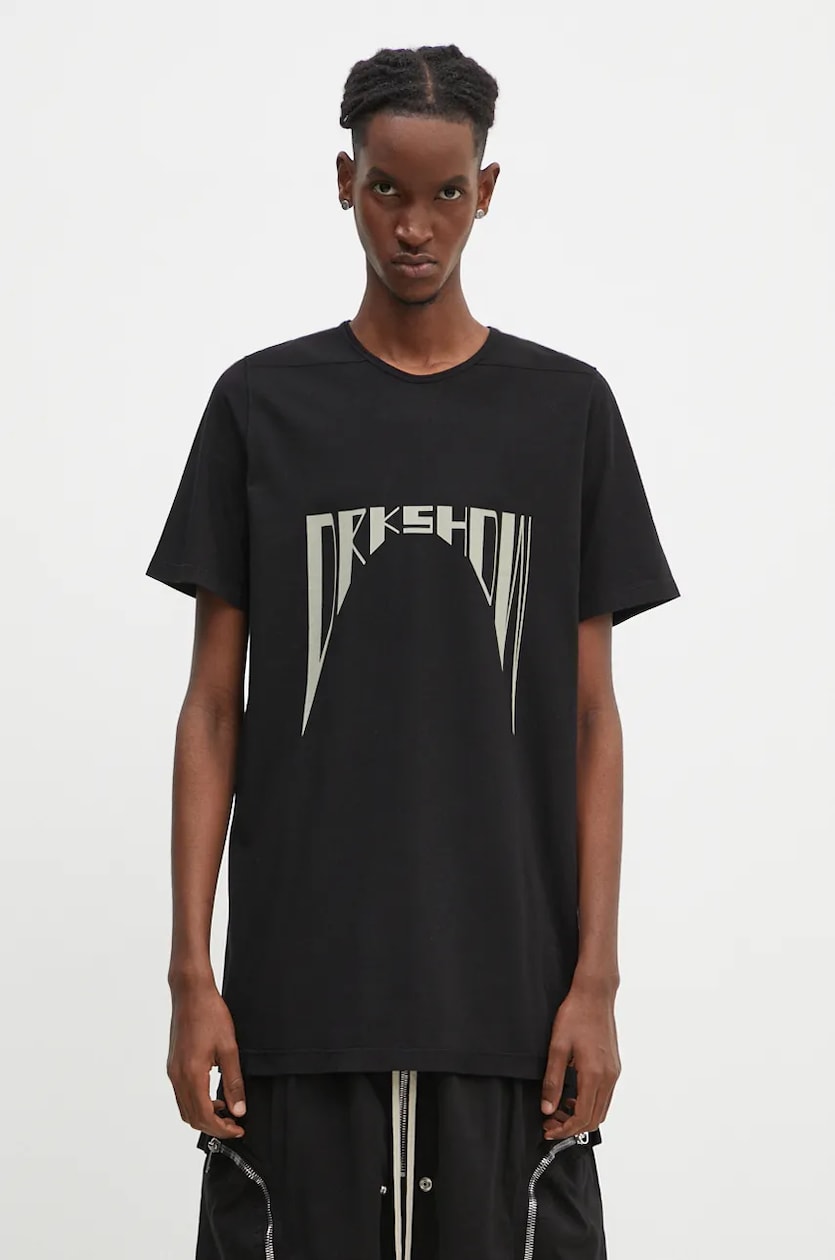 Tシャツ・カットソー RICK OWENS T-SHIRTS BLACK Rick Owens cotton t-shirt Level T PRM EU