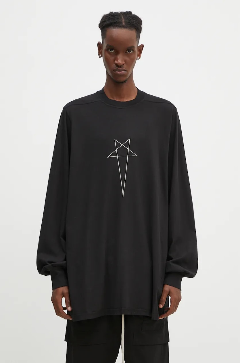 Rick Owens cotton longsleeve top Jumbo Longsleeve T PRM EU Rick Owens cotton longsleeve top Jumbo Longsleeve T PRM EU