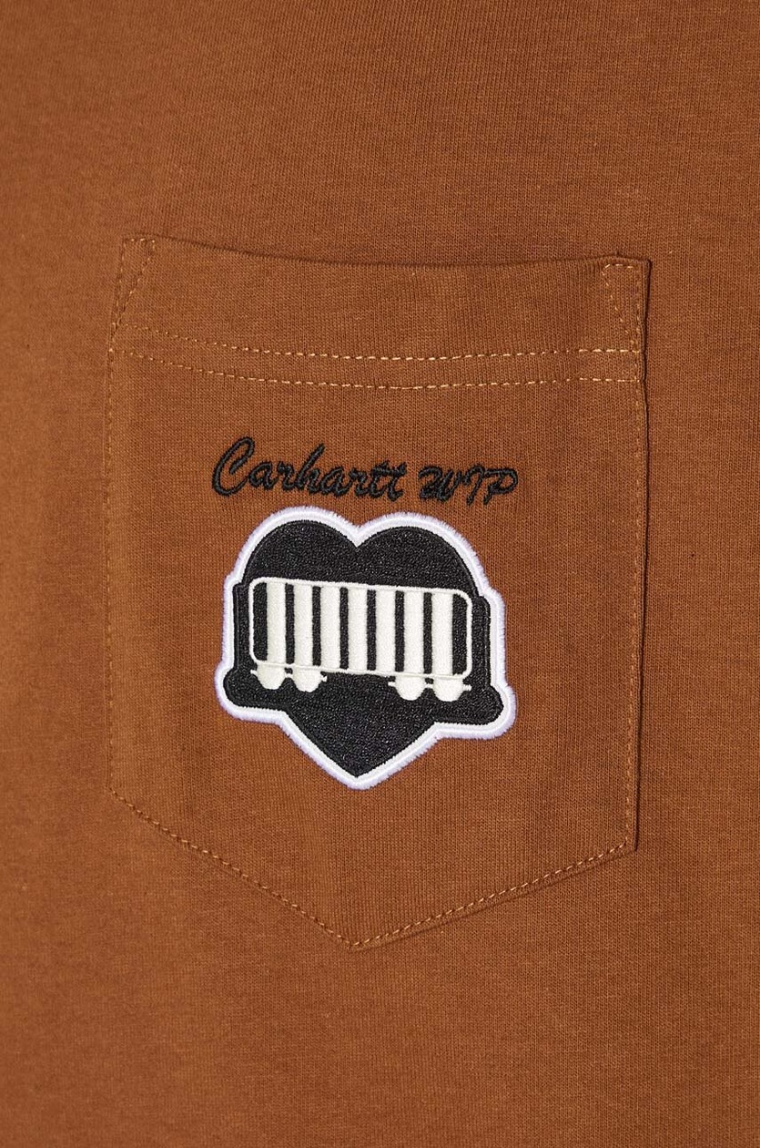 Tシャツ・カットソー Carhartt FW24 \"Heart Train Pocket\" t-shirt (I033979 HZ XX) Carhartt WIP cotton t-shirt S/S Heart Train Pocket men's