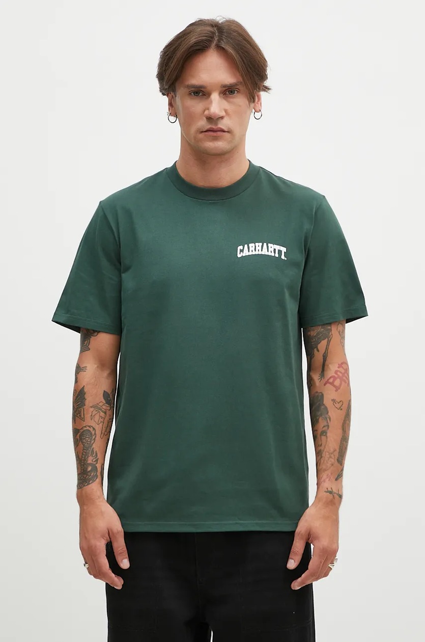 Tシャツ・カットソー CARHARTT WIP Organic cotton T-shirt Carhartt WIP cotton t-shirt S/S University Script PRM EU