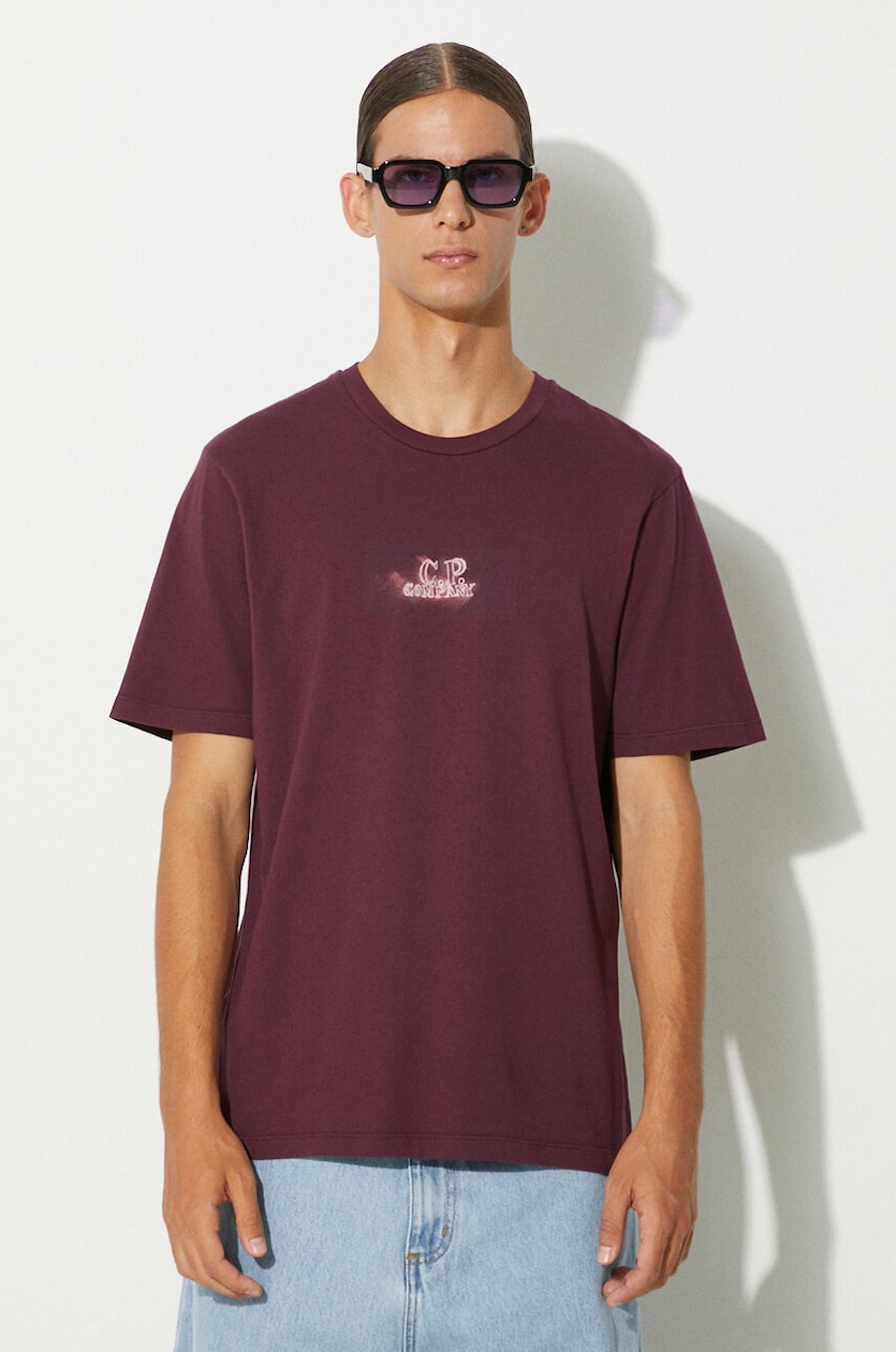 ■ C.P. Company ■ 24/1グラフィック Tシャツ C.P. Company cotton t-shirt 24/1 Jersey Pencil Effect