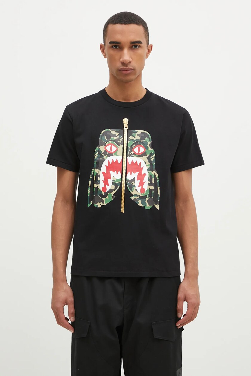 A Bathing Ape cotton t shirt 1ST CAMO SHARK TEE PRM EU