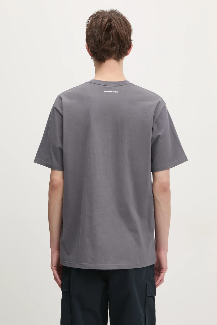 ★thisisneverthat★ TLogo Tee TN243TTSST01 thisisneverthat t-shirt T-Logo Tee men's gray color with a