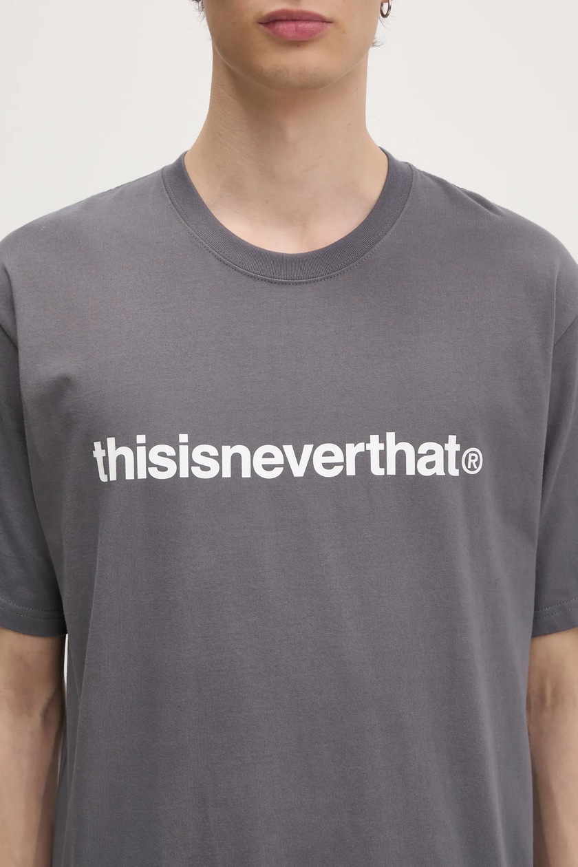thisisneverthat t-shirt T-Logo Tee men's gray color with a