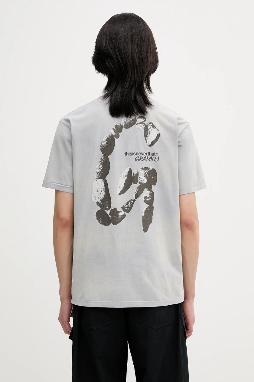 thisisneverthat cotton T-shirt T-Logo Tee gray color at PRM US