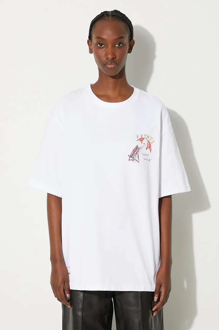 Samsoe Samsoe cotton t shirt SAGIOTTO white color with a print U24200007