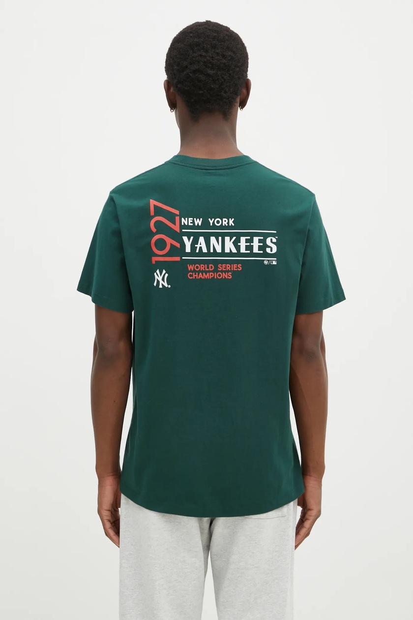 Sporty & Rich cotton t-shirt Champions green color with a print