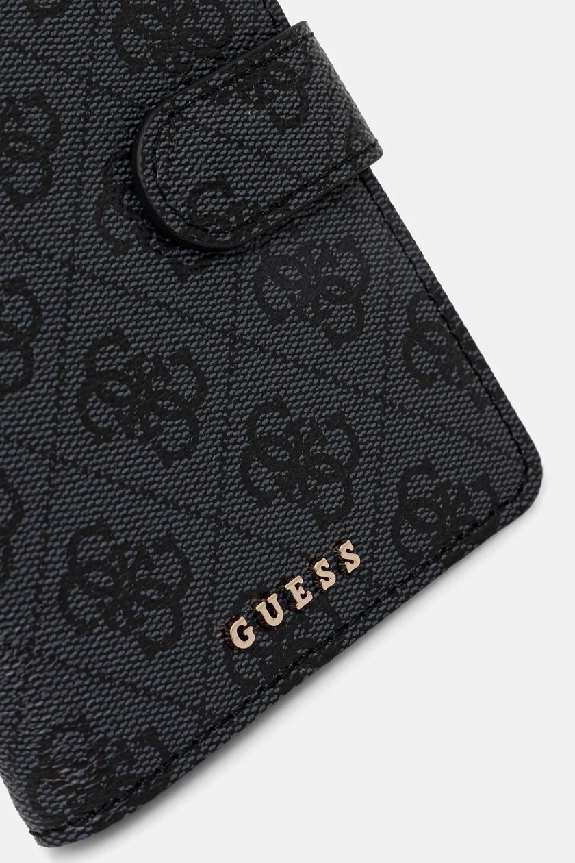 Guess Custodia Rigida Glitterata Per S21+ – Effetto Graduato – Nero – Ricarica Wireless