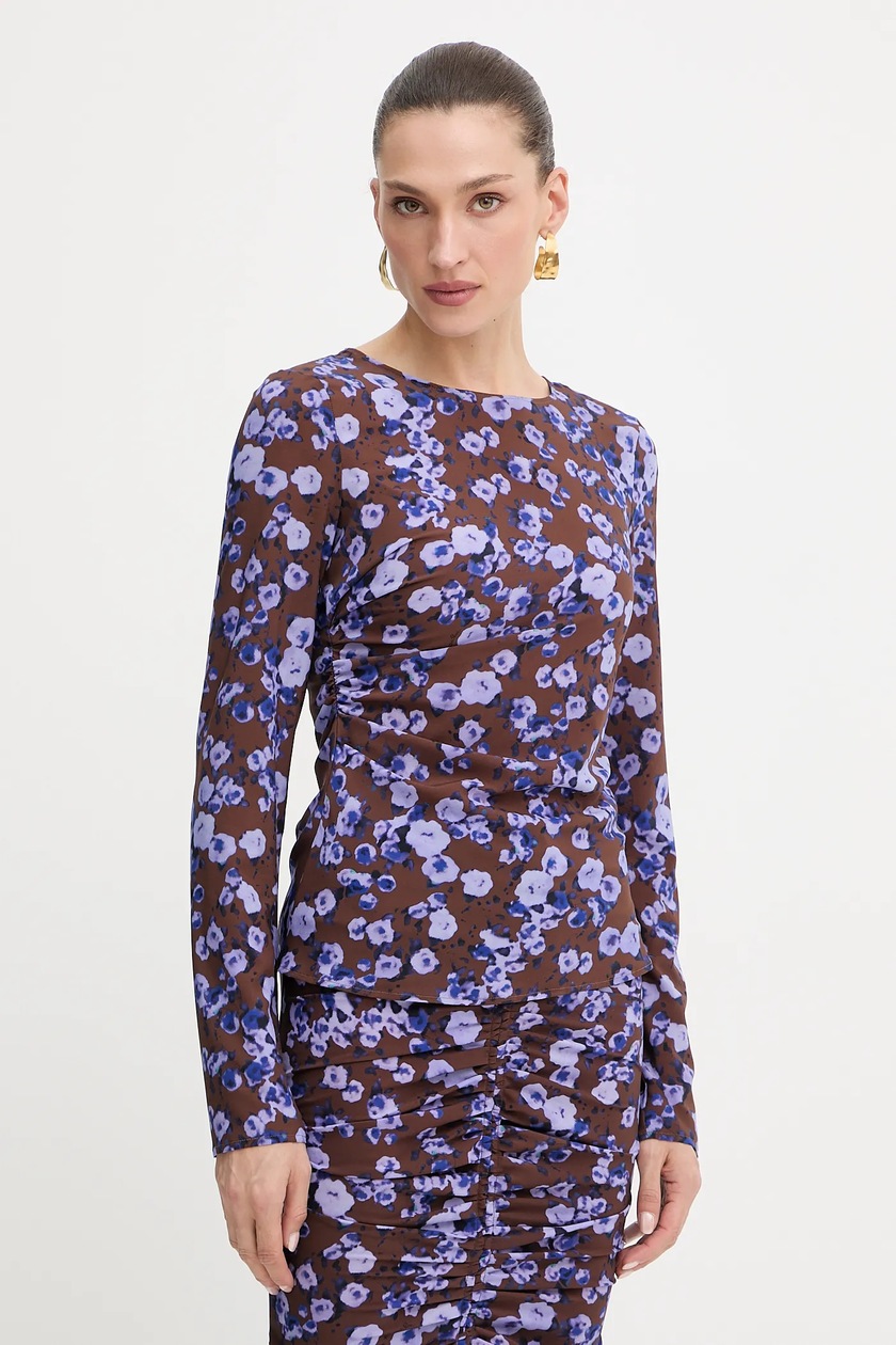 Блузка Patrizia Pepe цвет коричневый узор 8M1742 A636 | ANSWEAR.ua