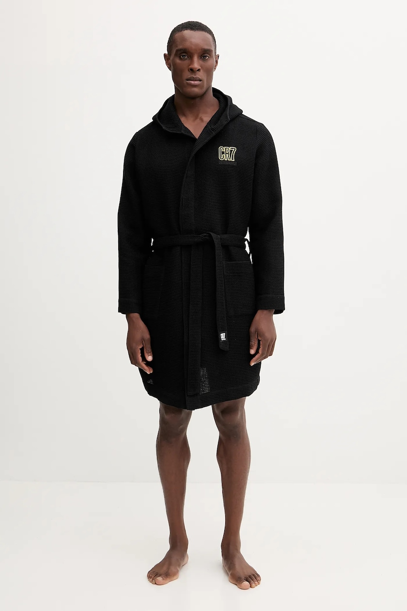 Accappatoio Kimono BOSS In Waffle – Uomo, Piqué A Nido D’ape Con Logo Intessuto