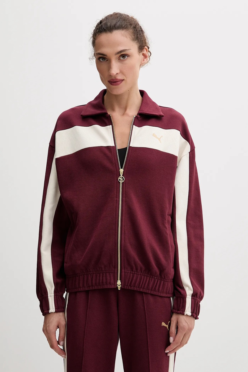 トップス vintage pink sweat adidas Originals sweatshirt 70s Velour Tracktop PRM EU