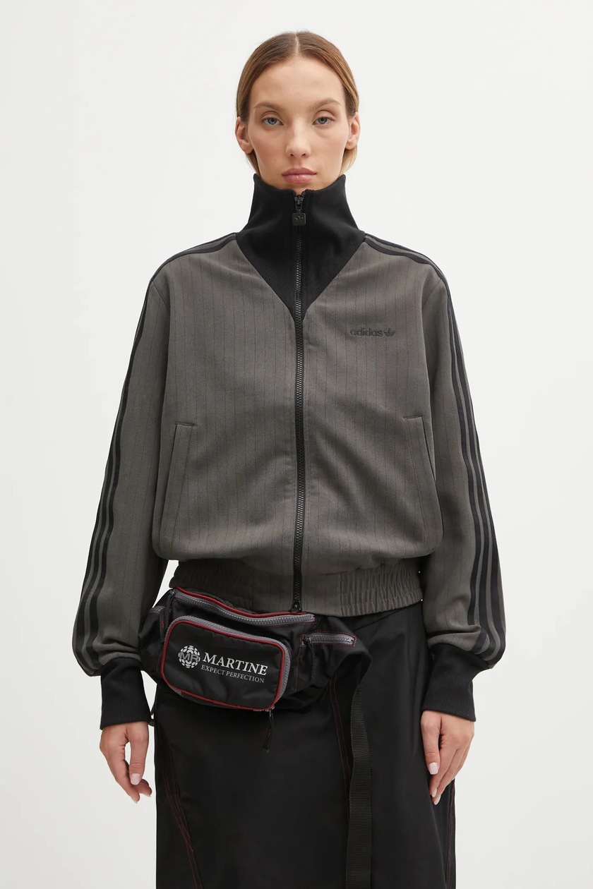 adidas Originals sweatshirt OVERSIZED TT women's black color with