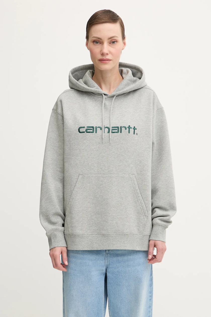 Carhartt WIP sweatshirt W' Hooded Carhartt black color hooded
