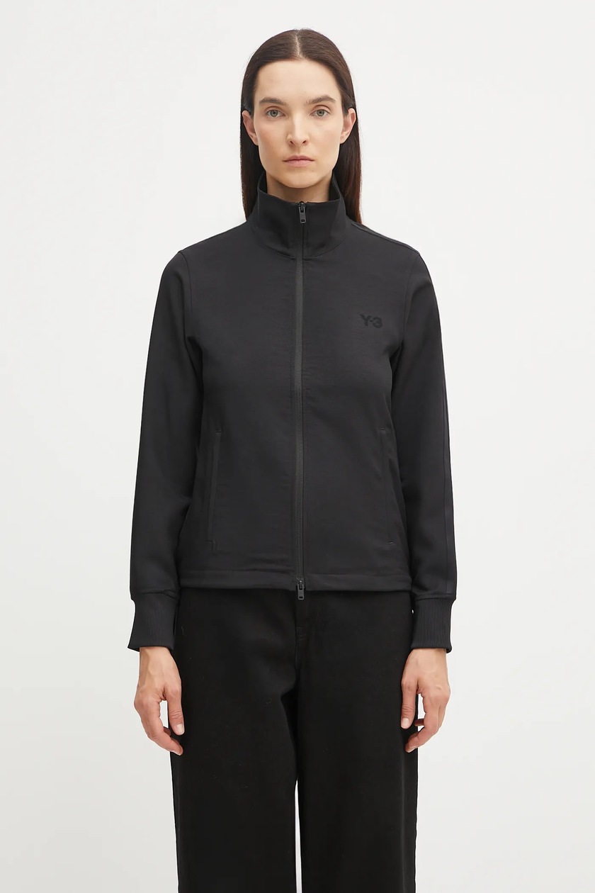 adidas Originals sweatshirt Crochet Tracktop blue color patterned