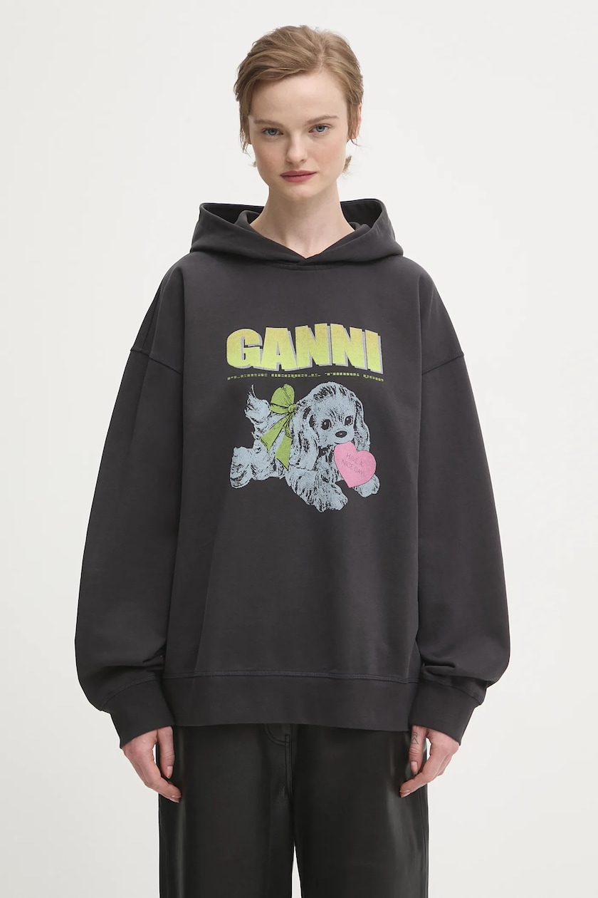GANNI cotton sweatshirt Isoli Oversized PRM EU - Main Image