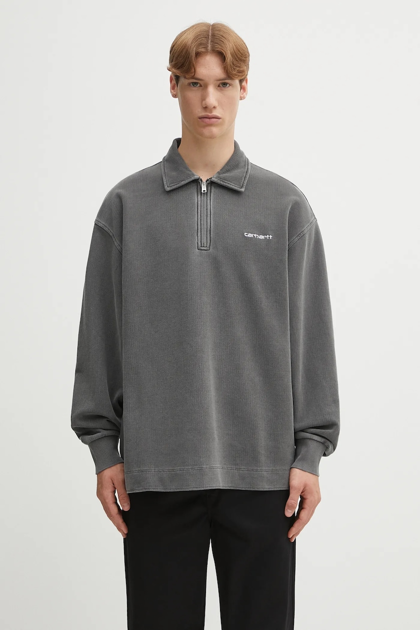 スウェット・トレーナー Carhartt Wip Nelson Sweat Cotton Sweatshirt Carhartt WIP cotton sweatshirt Nelson Sweat men's gray color