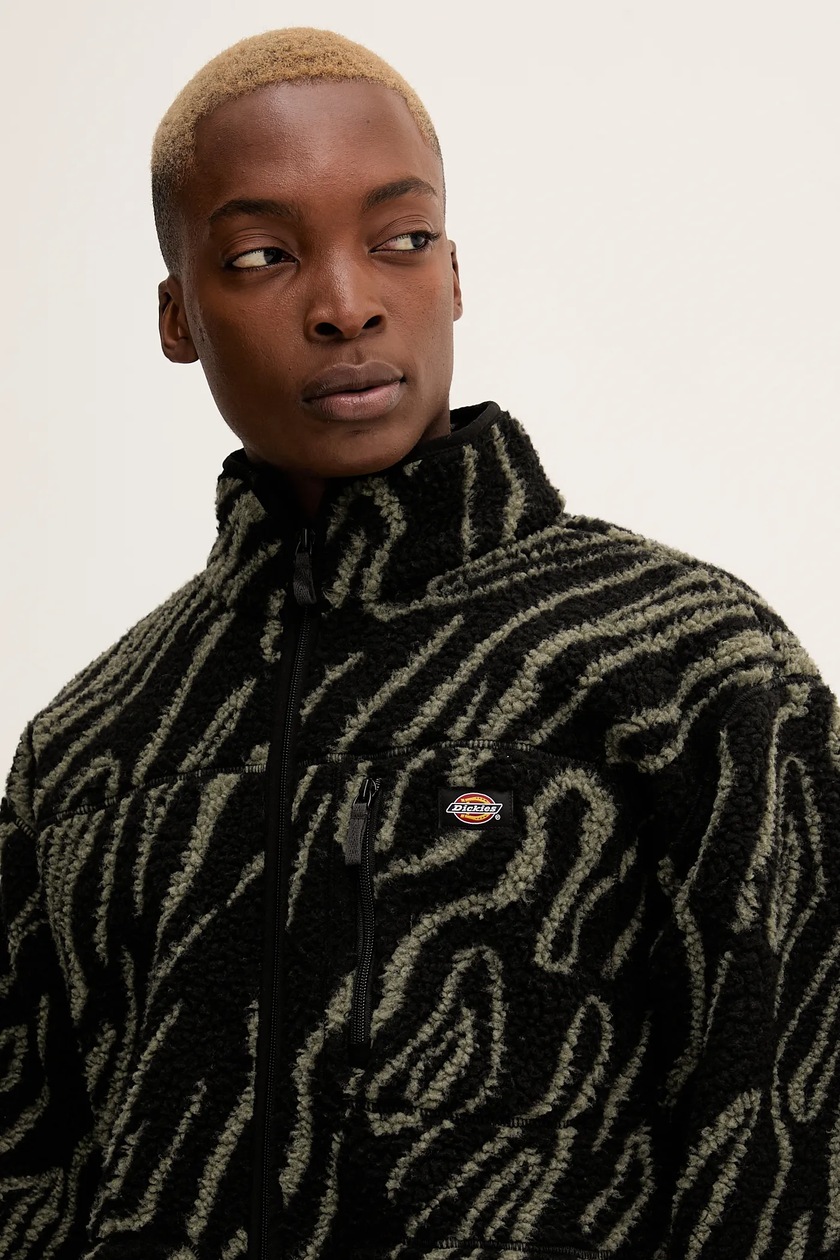 Флисовая кофта Dickies цвет чёрный узор DK0A87NS | ANSWEAR.ua