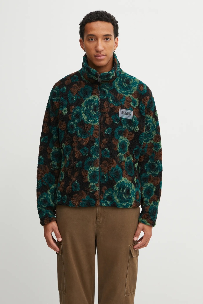 NAPAPIJRI X MARTINE ROSE - フリース ジャケット S Napapijri fleece sweatshirt Napapijri x Martine Rose green color