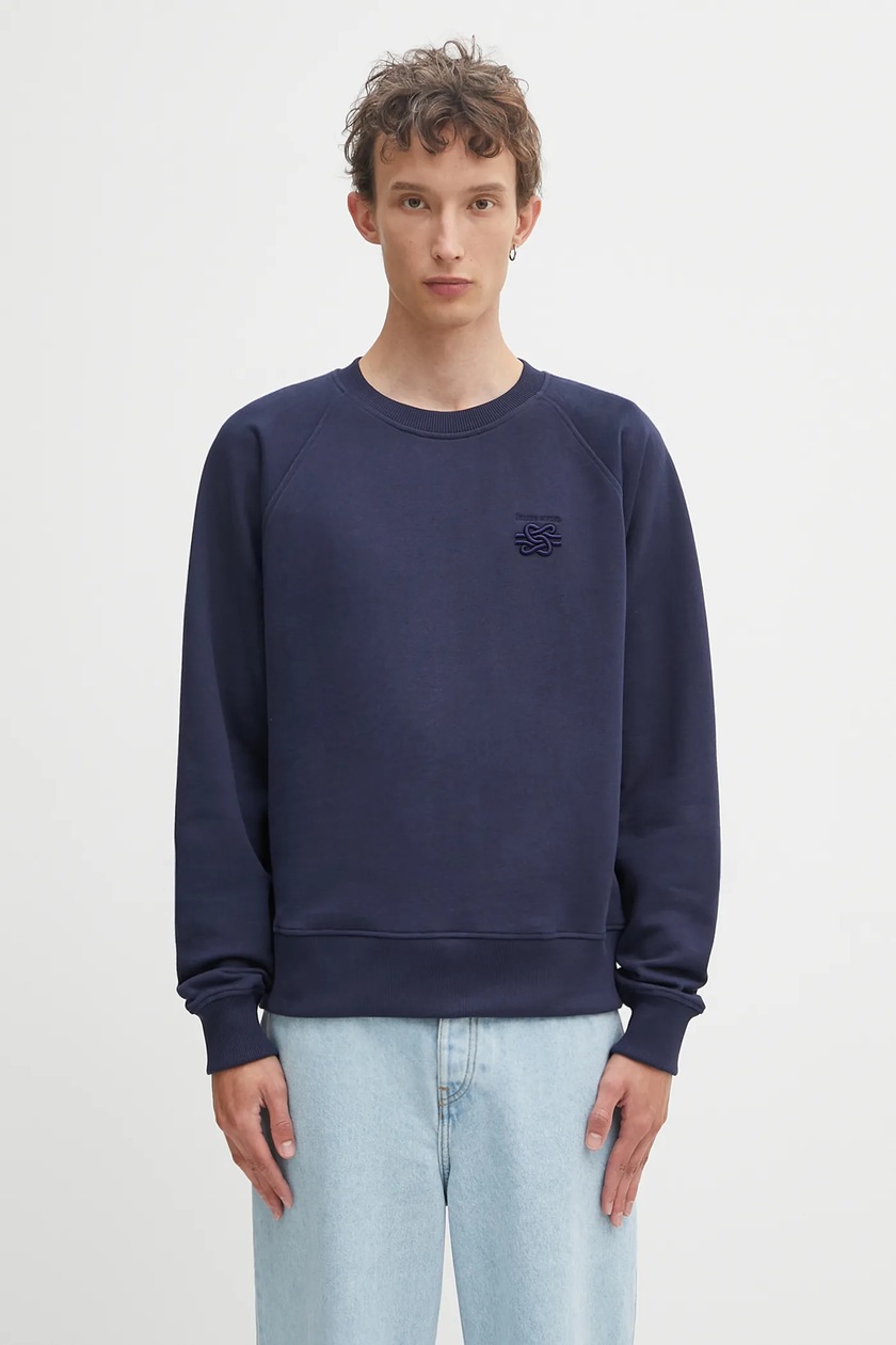 thisisneverthat cotton sweatshirt T-Logo Crewneck men's navy blue