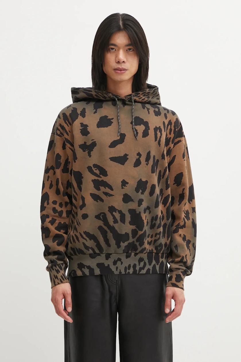 1017 ALYX 9SM cotton sweatshirt Garment dye boxy brown color 1017 ALYX 9SM cotton sweatshirt Garment dye boxy brown color