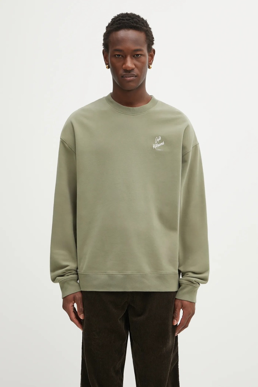 A-COLD-WALL* cotton sweatshirt BRUTALIST HOODIE men's green color