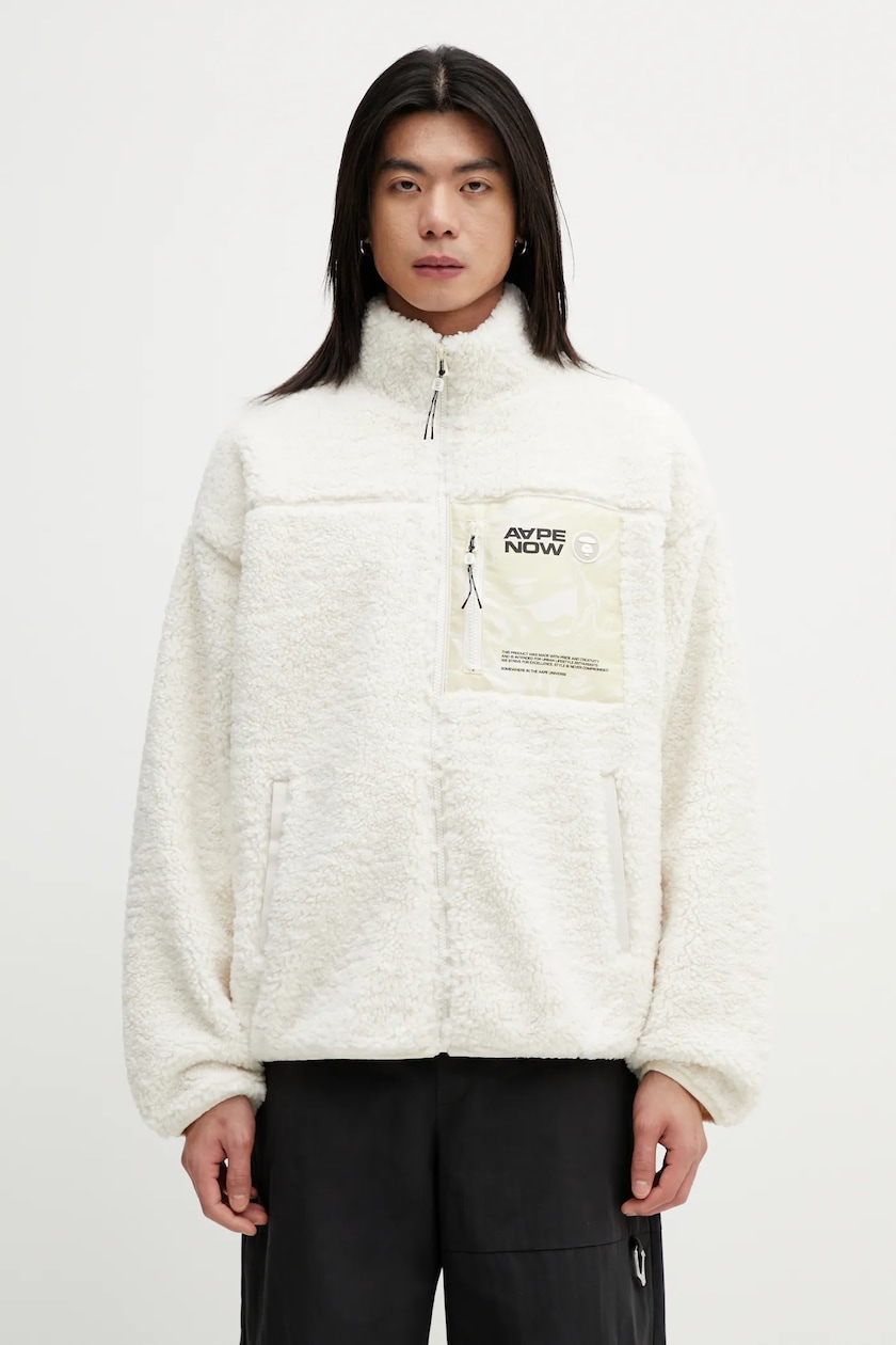Human Made fleece sweatshirt Nordic Fleece Jacket beige Human Made fleece sweatshirt Nordic Fleece Jacket beige